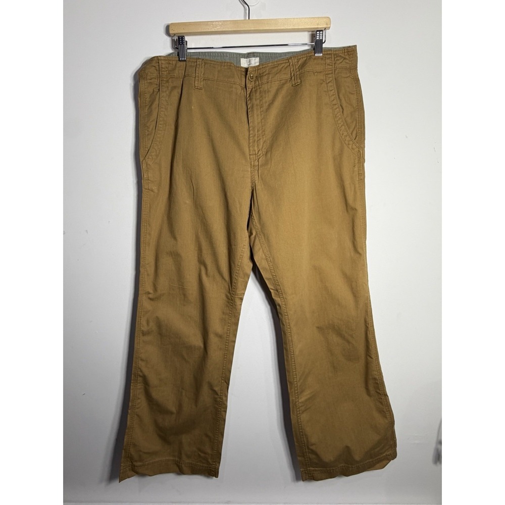 Gap Khakis MensRN 54023 /‎ CA 17897 Loose Boot Fit Tan Brown Cotton Pants 38x32
